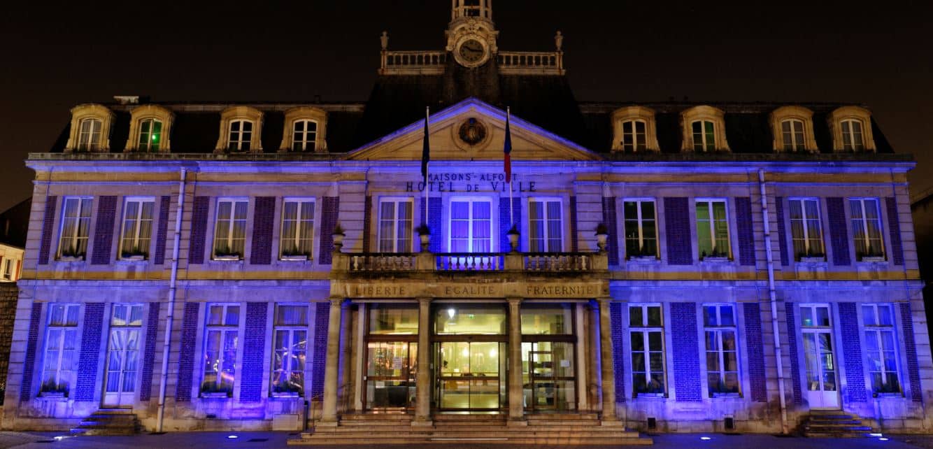 Eclairage de l’hôtel de ville de Maisons-Alfort par Fayat Energie