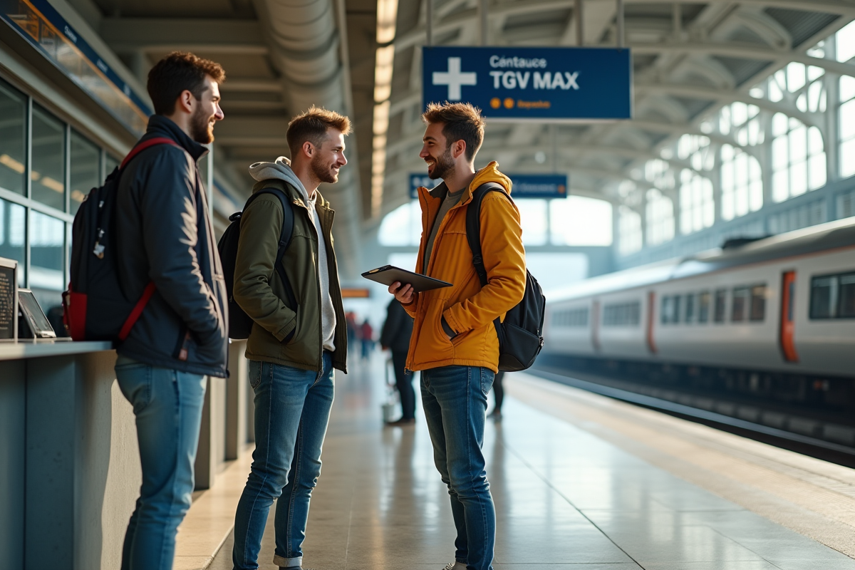 Trois jeunes discutant près d