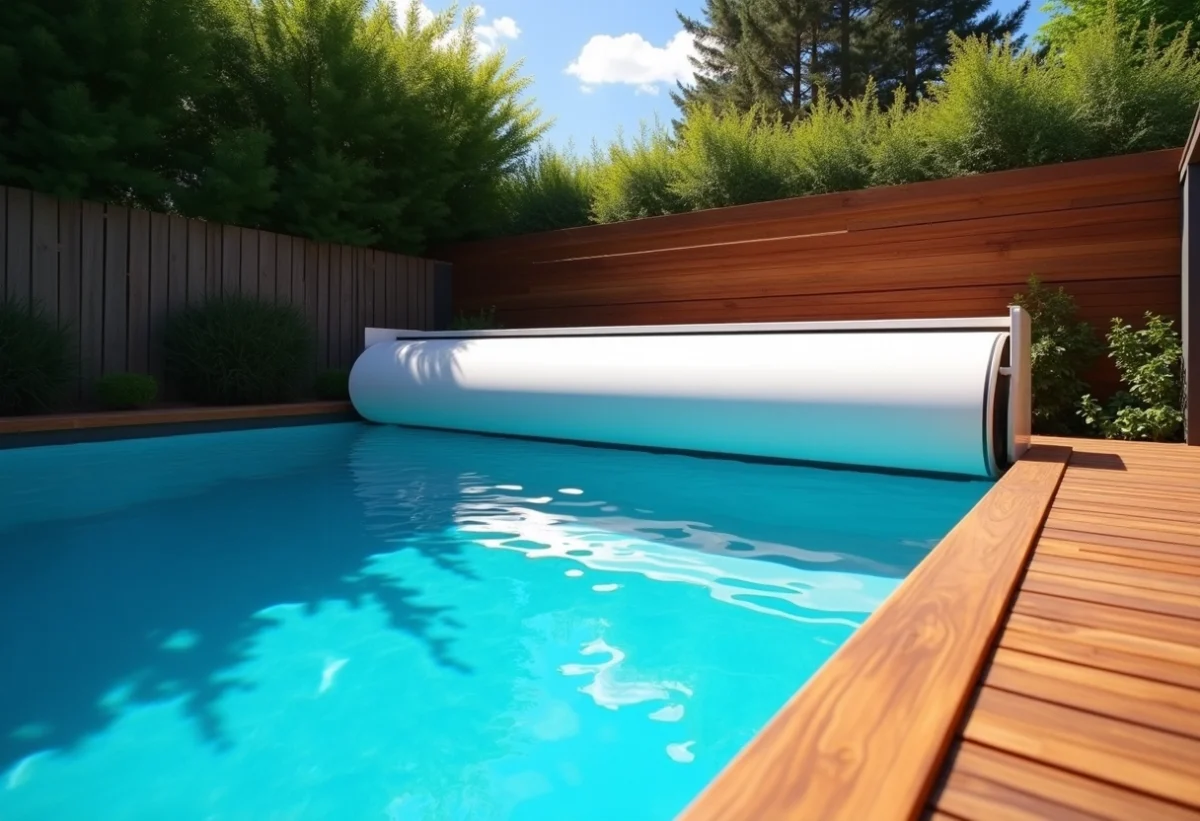 piscine volet roulant