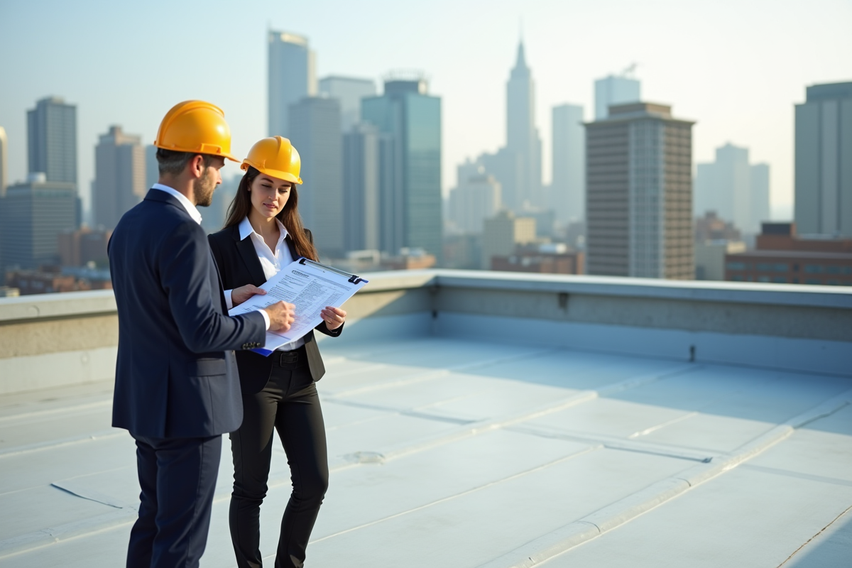 Jeune architecte discutant des coûts d