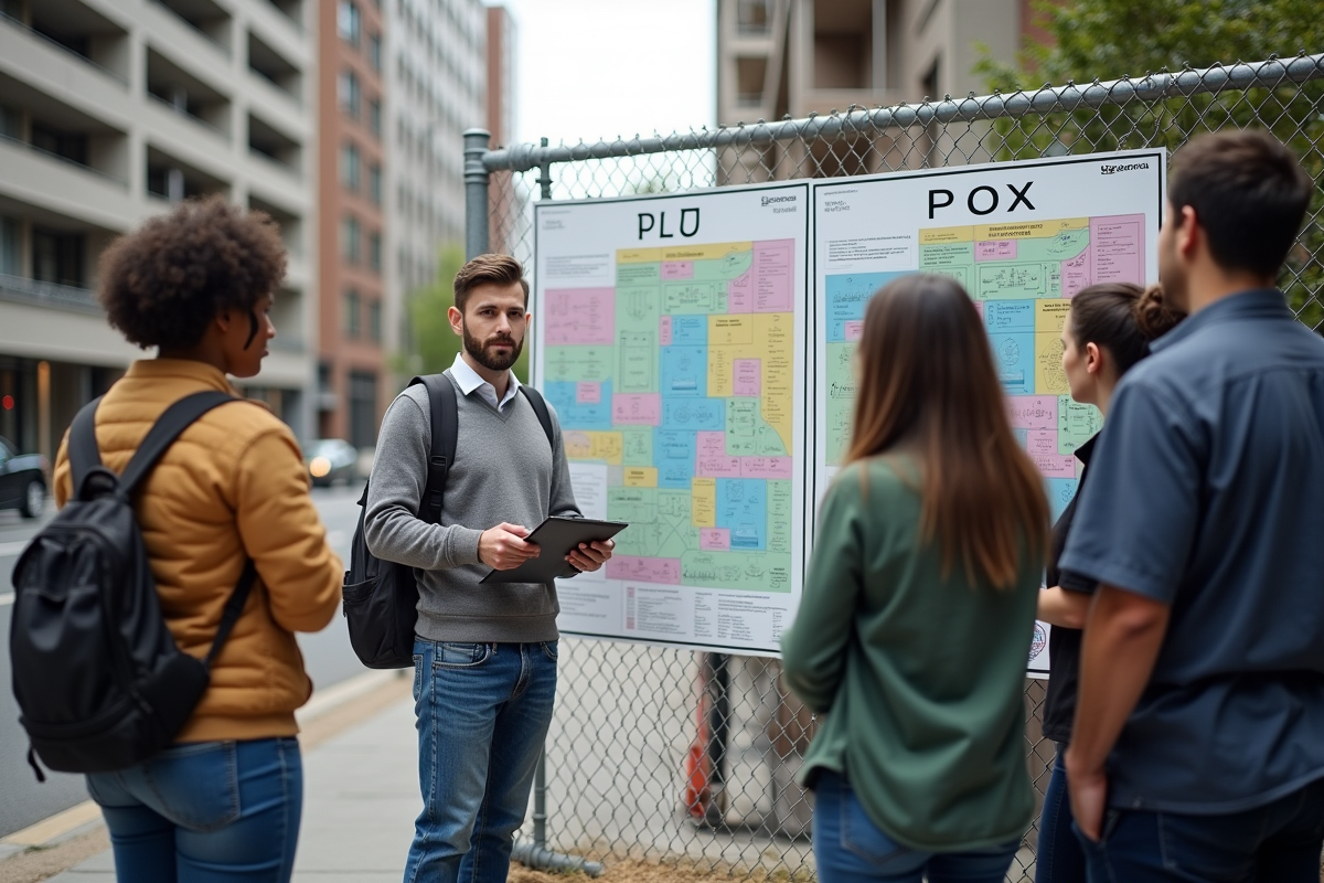 Jeune urbaniste explique le zonage aux résidents