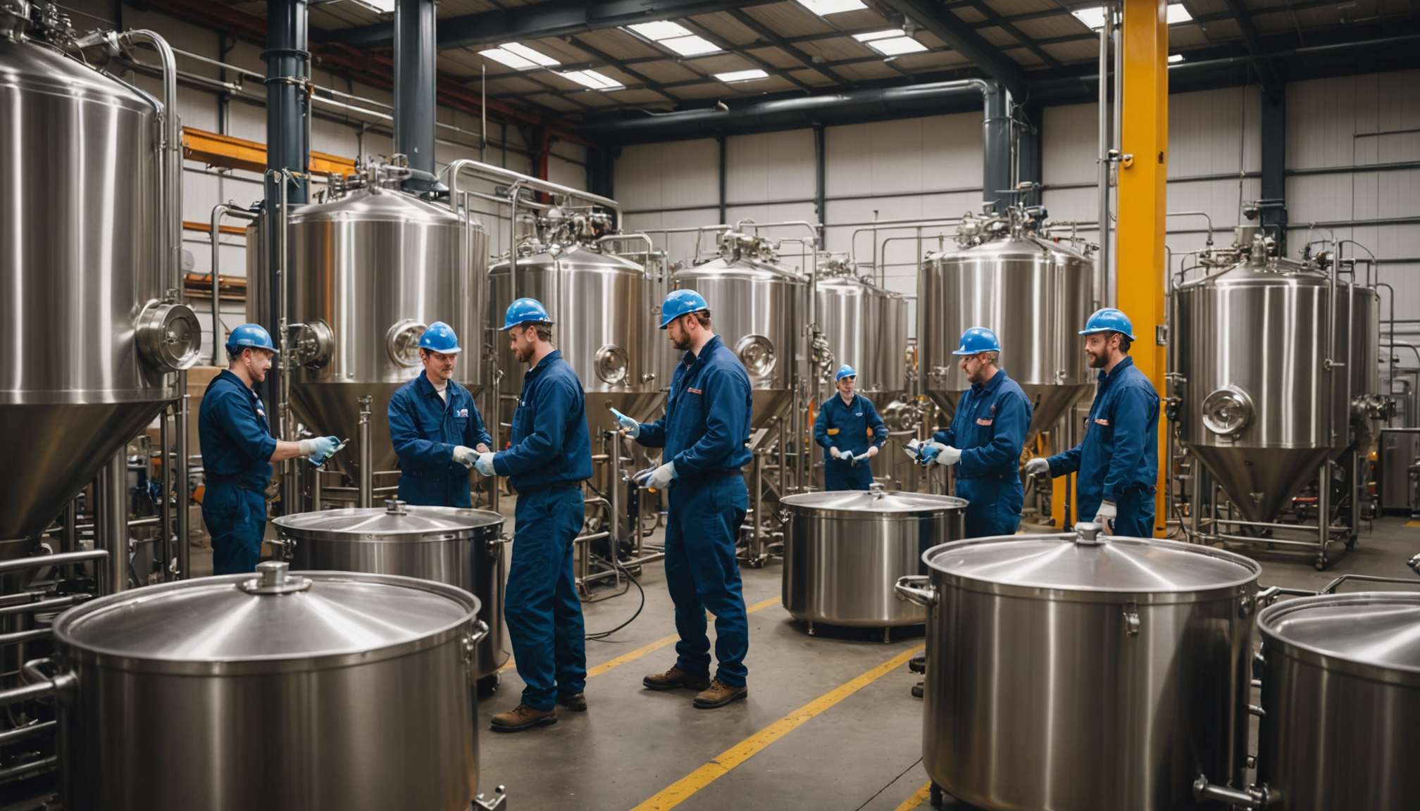 Illustration : les brasseries artisanales et industrielles illustrent parfaitement cette &mdash; 5 secteurs o&ugrave; le palan electrique fait gagner du temps (et r&eacute;duit les risques)