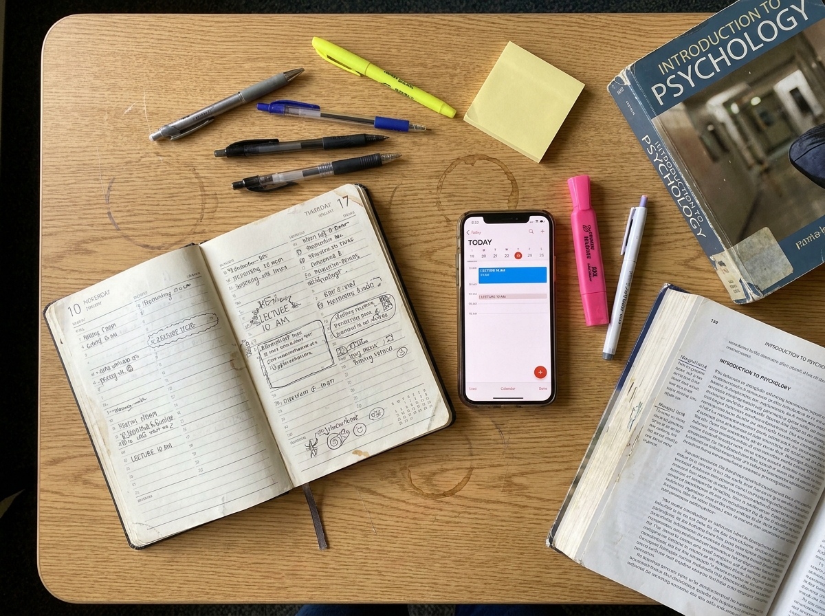 Comparaison entre cahier de texte papier et agenda num&eacute;rique sur smartphone pour coll&eacute;gien