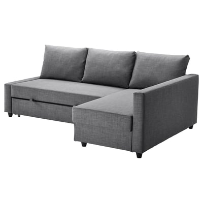 Canapé d’angle convertible IKEA FRIHETEN gris foncé avec rangement