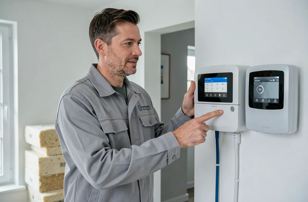 Conseiller Bati Confort présentant un dispositif de gestion énergétique couplé à une installation électrique rénovée