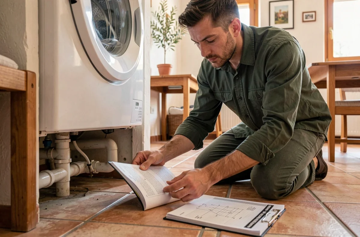 Technicien en réparation de lave-linge à domicile dans une maison de Lançon-Provence
