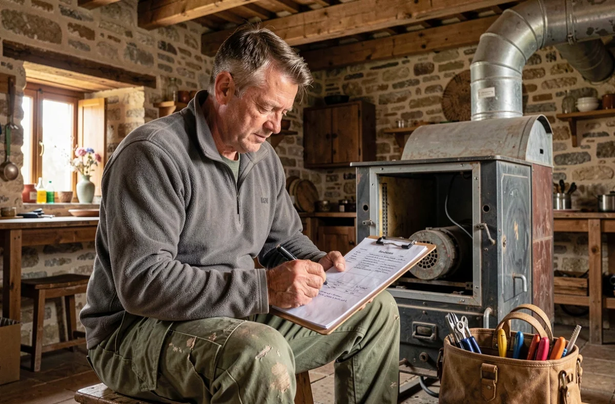 Artisan chauffagiste ind&eacute;pendant Murat Jean-Philippe intervenant dans une ferme du Tarn