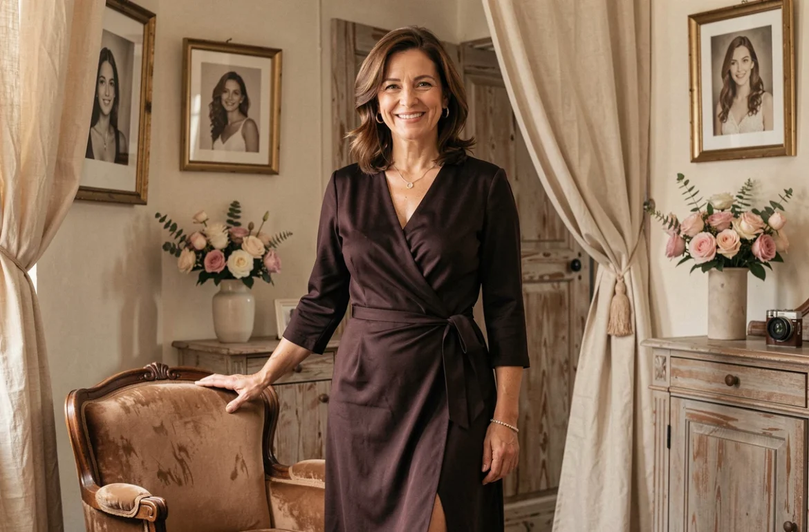Murielle Didelon de Reg'Art 2 Femmes, photographe spécialisée dans les portraits féminins à Toulon, dans son studio chaleureux