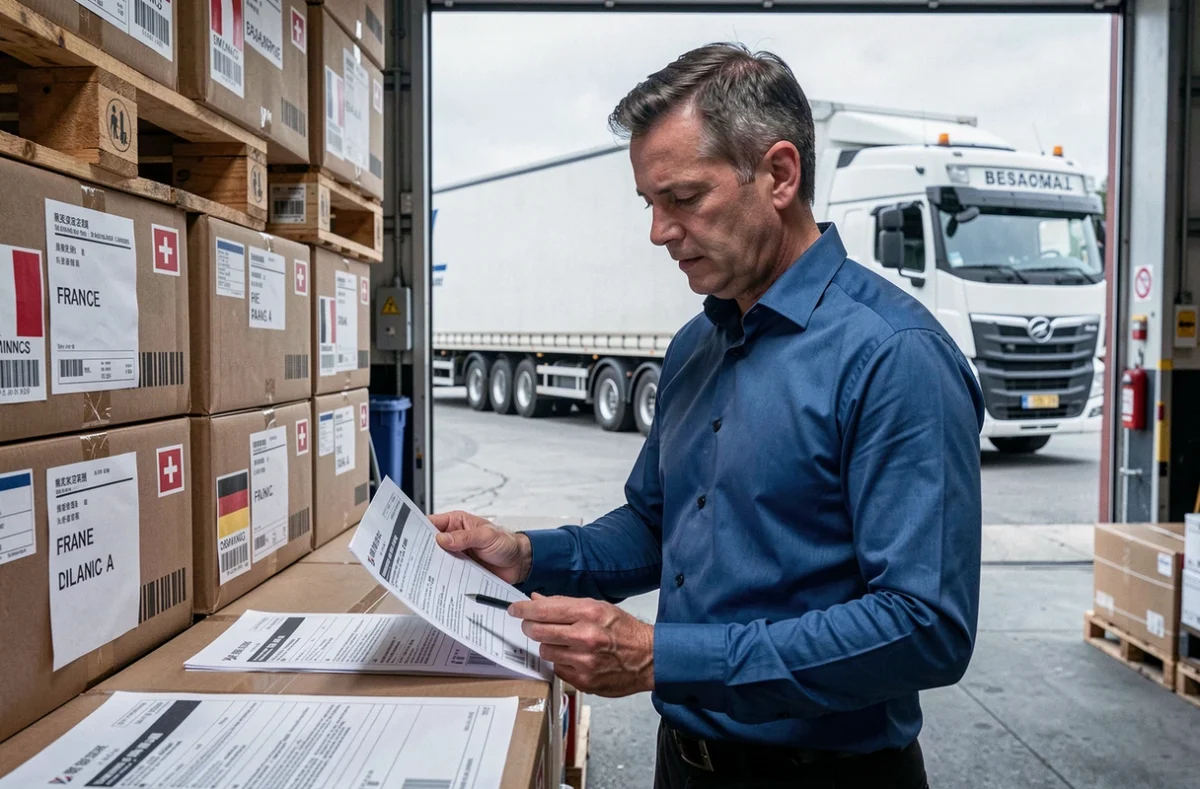 Coordinateur de Traslo Service Limited gérant des documents d'expédition internationale depuis Besançon