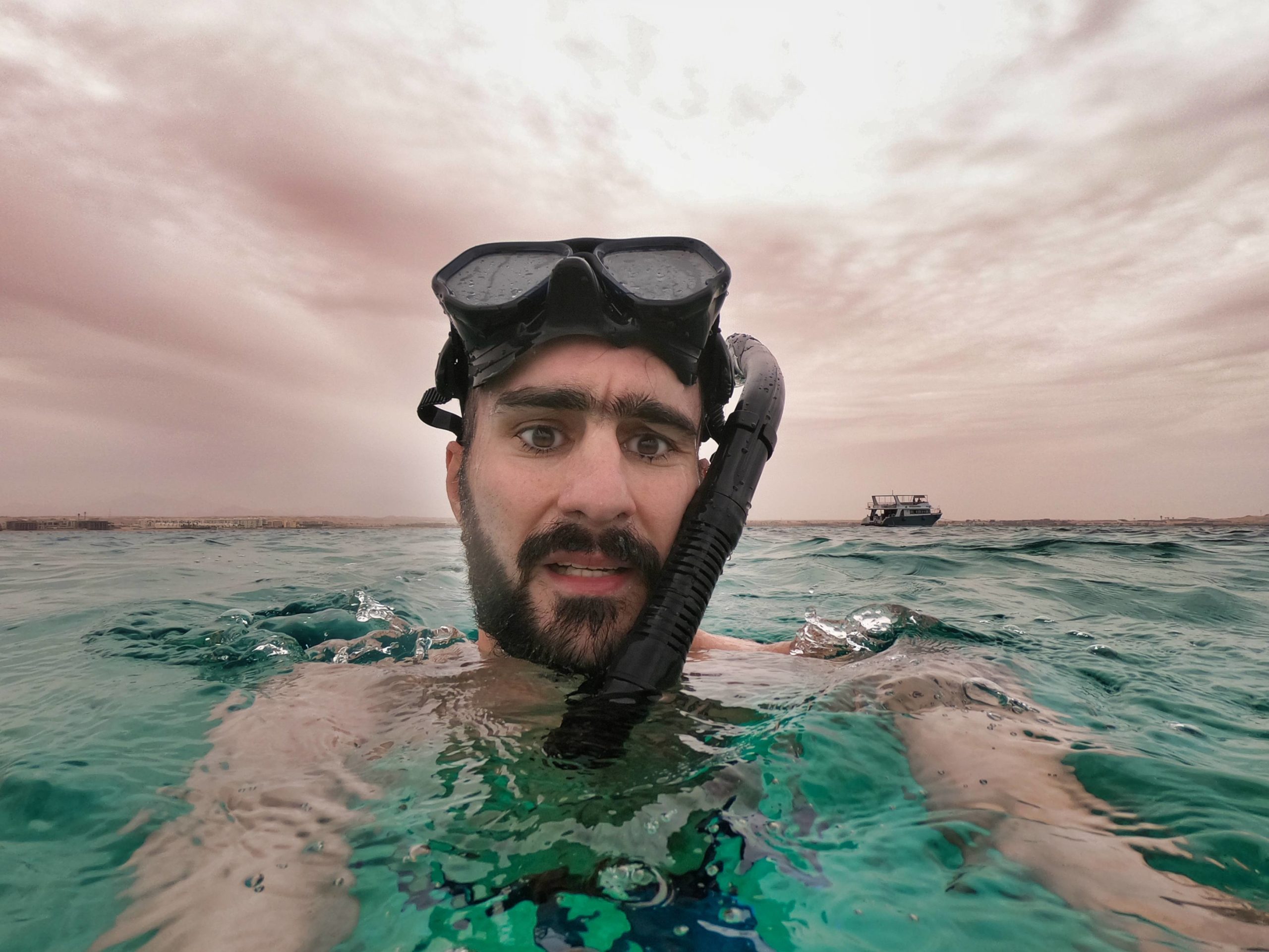 barbe dans l'eau